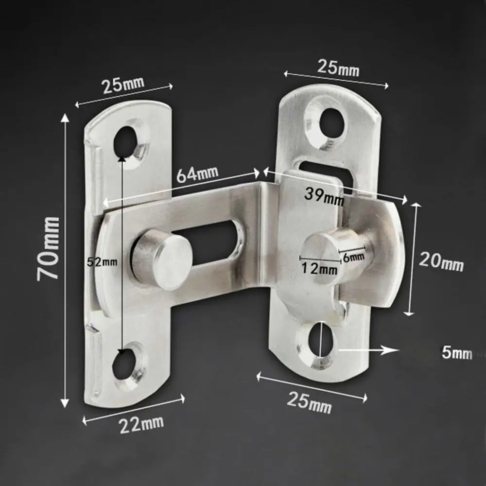 

Window Cabinet Hotel Sliding for Lock Right Angle Hasp Bending with Screws Buckle Door 90 Degree Hardware Tools