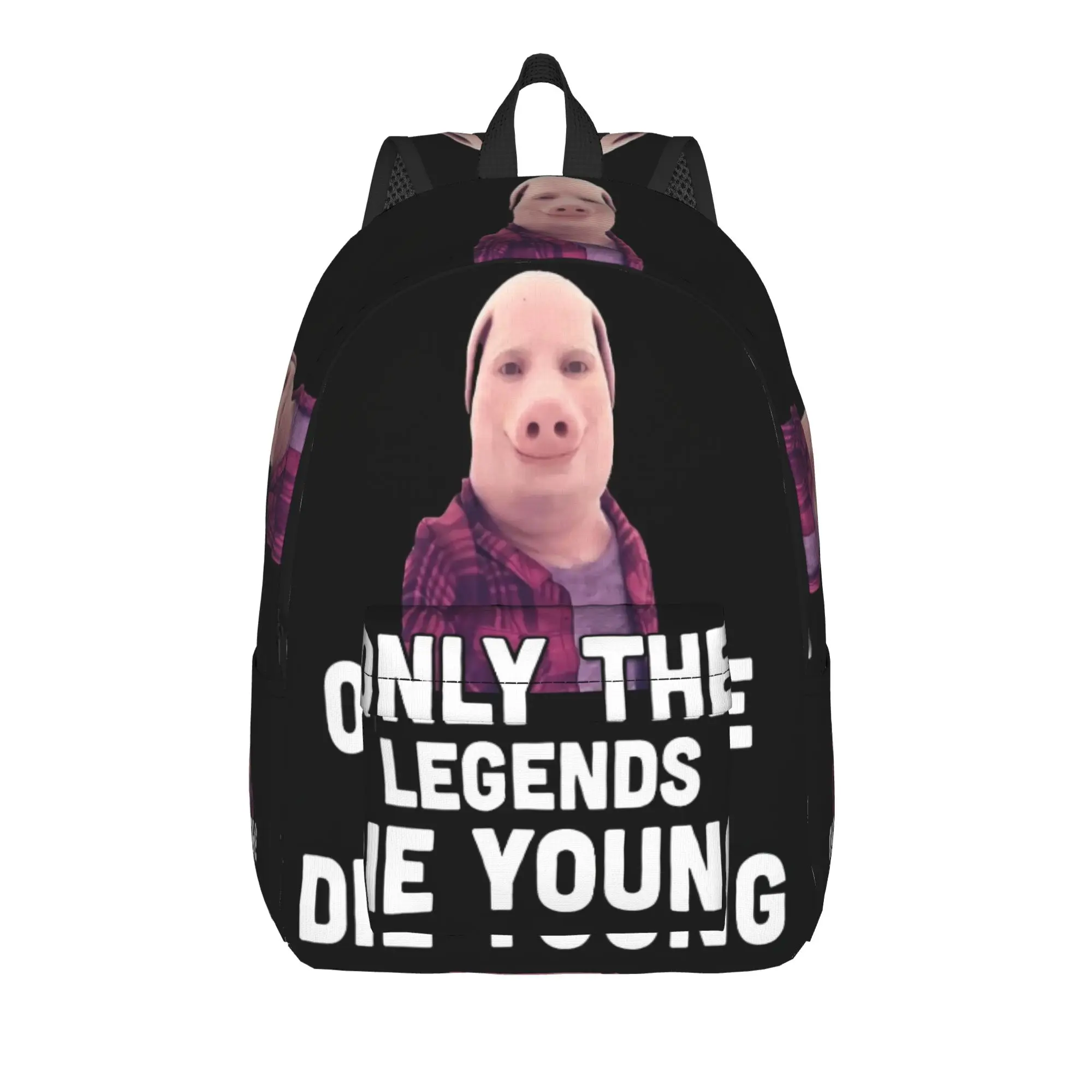 Only The Legends Die Young John Pork Backpack  Trekking Backpacks Student Unisex Designer Durable School Bags Funny Rucksack