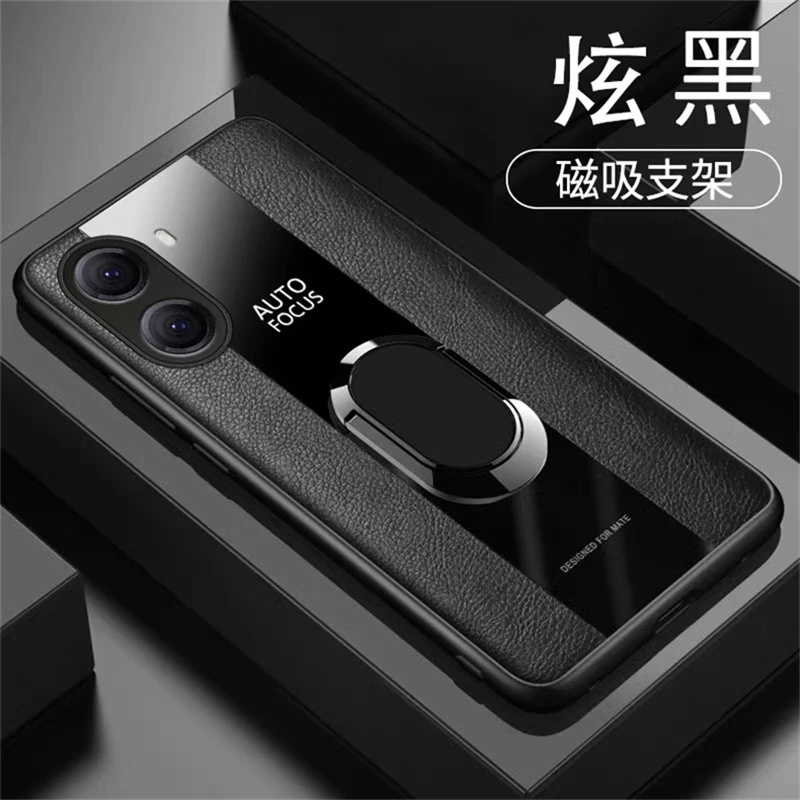 Case For POCO X7 Pro Case Magnetic Ring Phone Cover For Xiaomi POCO X7 Pro 5G Redmi Turbo 4 Luxury Leather Shell Silicone Bumper