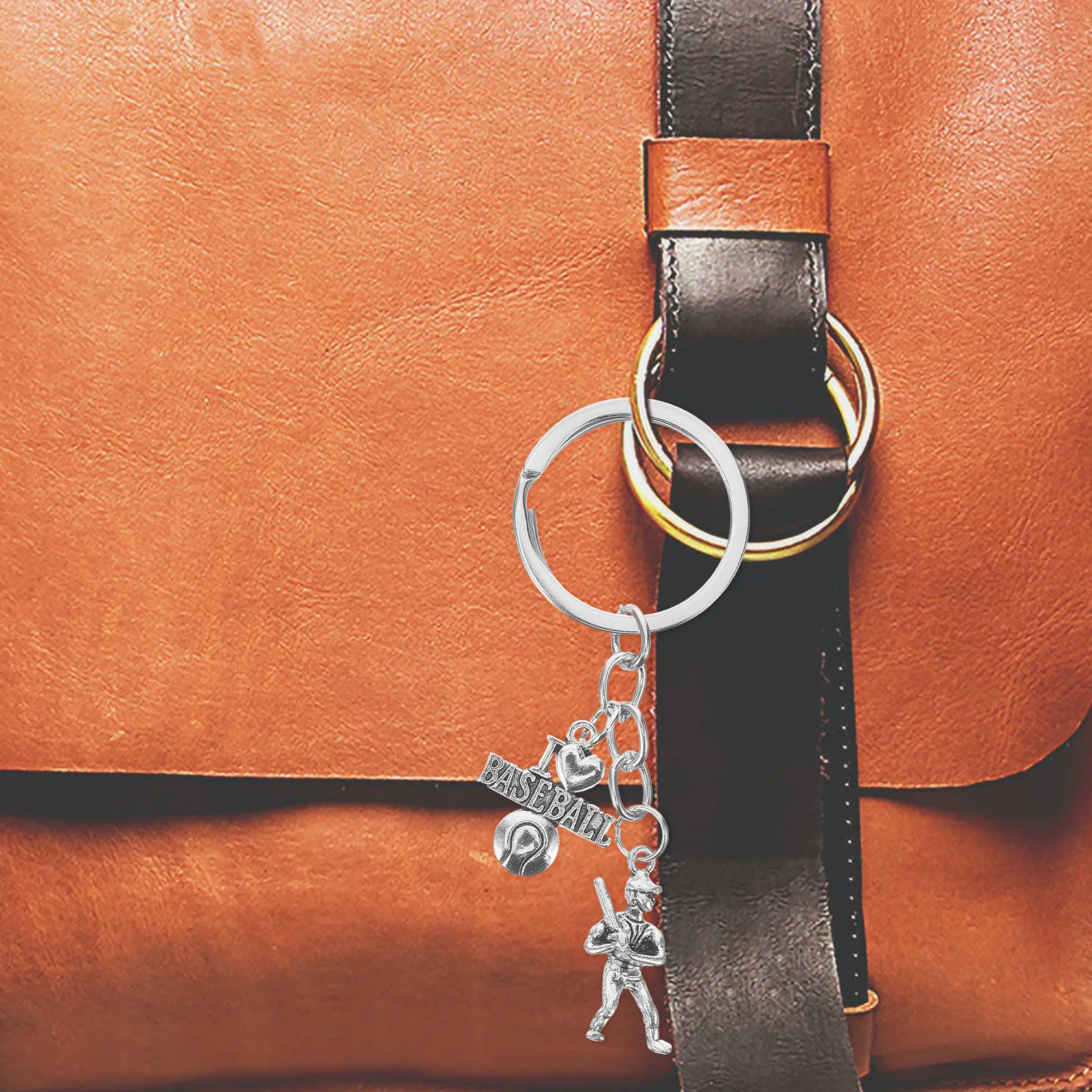 

Baseball Keychain Key Ring Pendant For Bag Backpack Sports Accessories Decor Gift For Men Women Kids Softball Party Favors