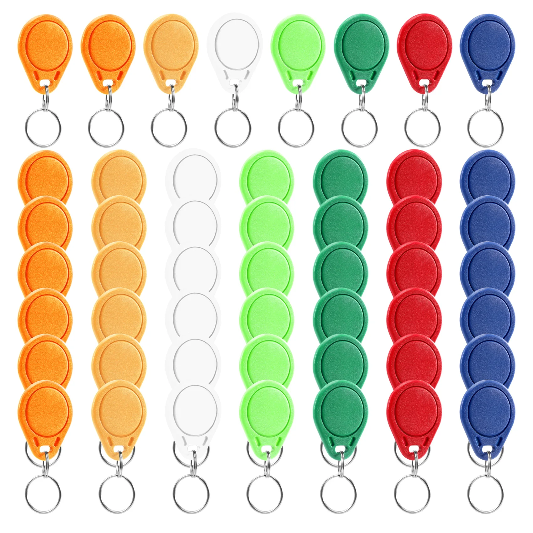 Imagem -02 - Keyfobs Inteligentes Mutáveis Uid 1356 Mhz Bloco Sector Clone Cartão ic Tags-chave 1k S50 Rfid Access Control 50 Pcs