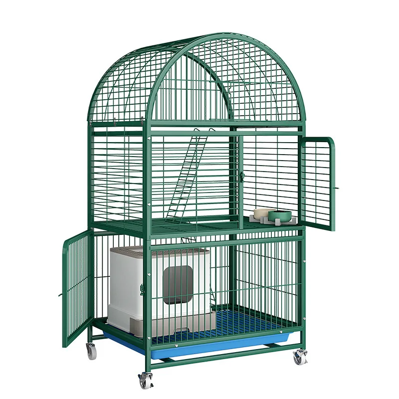

Cat cage, oversized, space, multi-story, indoor, household, cat, villa, two floors, with toilet