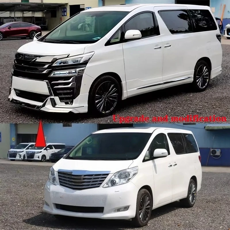 For 2009-2014 for Vellfire Front Bumper Kit Mona Lisa New Model Upgrade & Replacement ABS Material Lower Rear Position 5