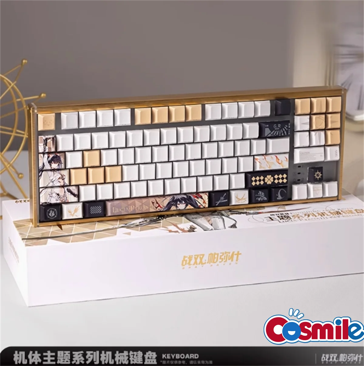 Cosmile Punishing：Gray Raven Combat Lucia Oath Flame Machine Theme Series Mechanical Keyboard Balancing Office Games  LUCIA