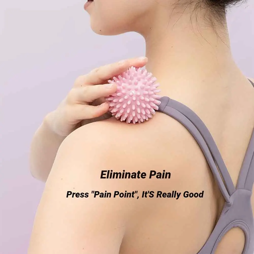 Yoga Hedgehog Massage Ball Yoga Fascia Ball Sports Fitness Muscle Relaxation Massage Stick Shoulder Neck Leg Sole Meridian Ball