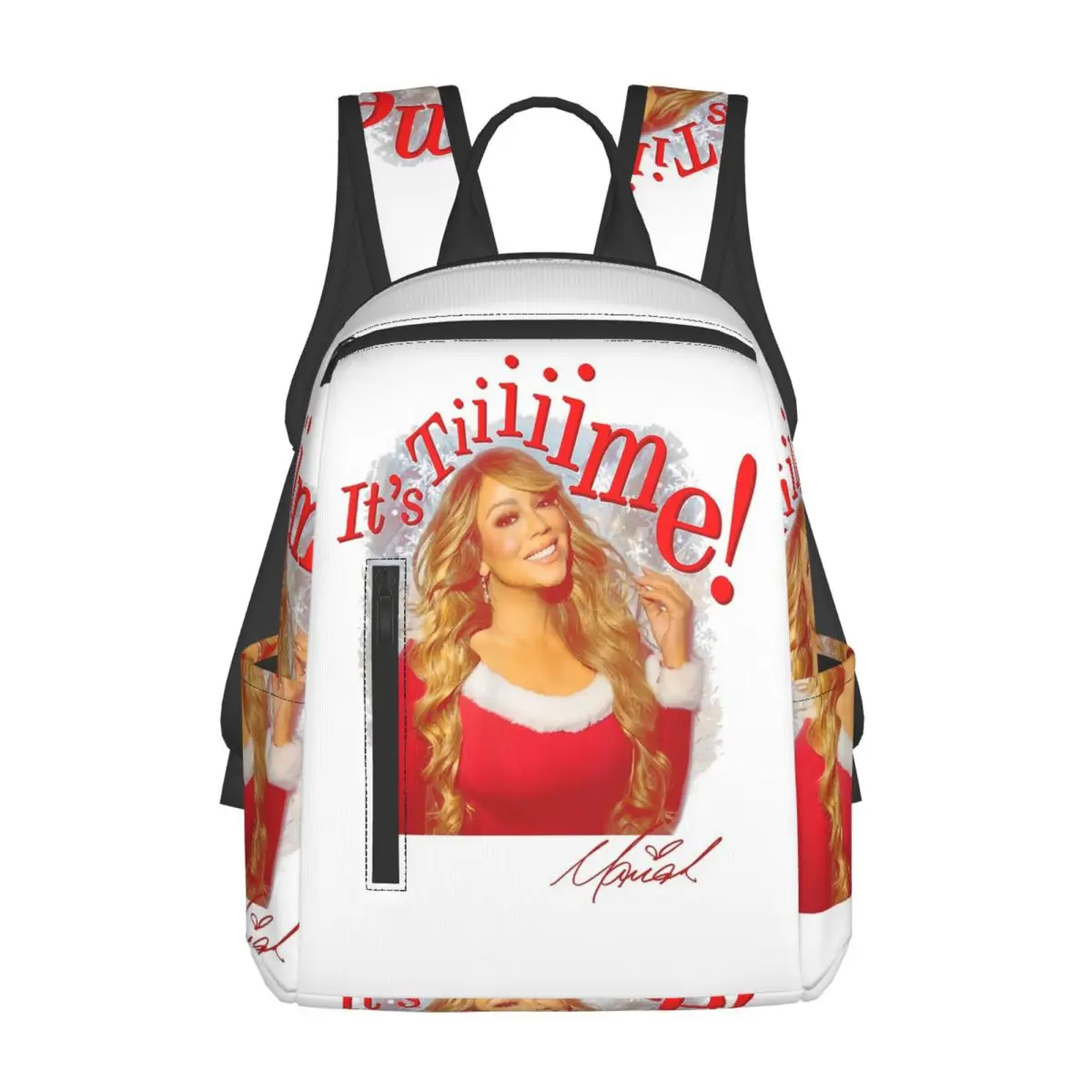 

Mariah Carey Official It's Time 30th Anniversary Backpack Daypack Large Capacity BookBag School Bag Shoulder Bags for Men Women