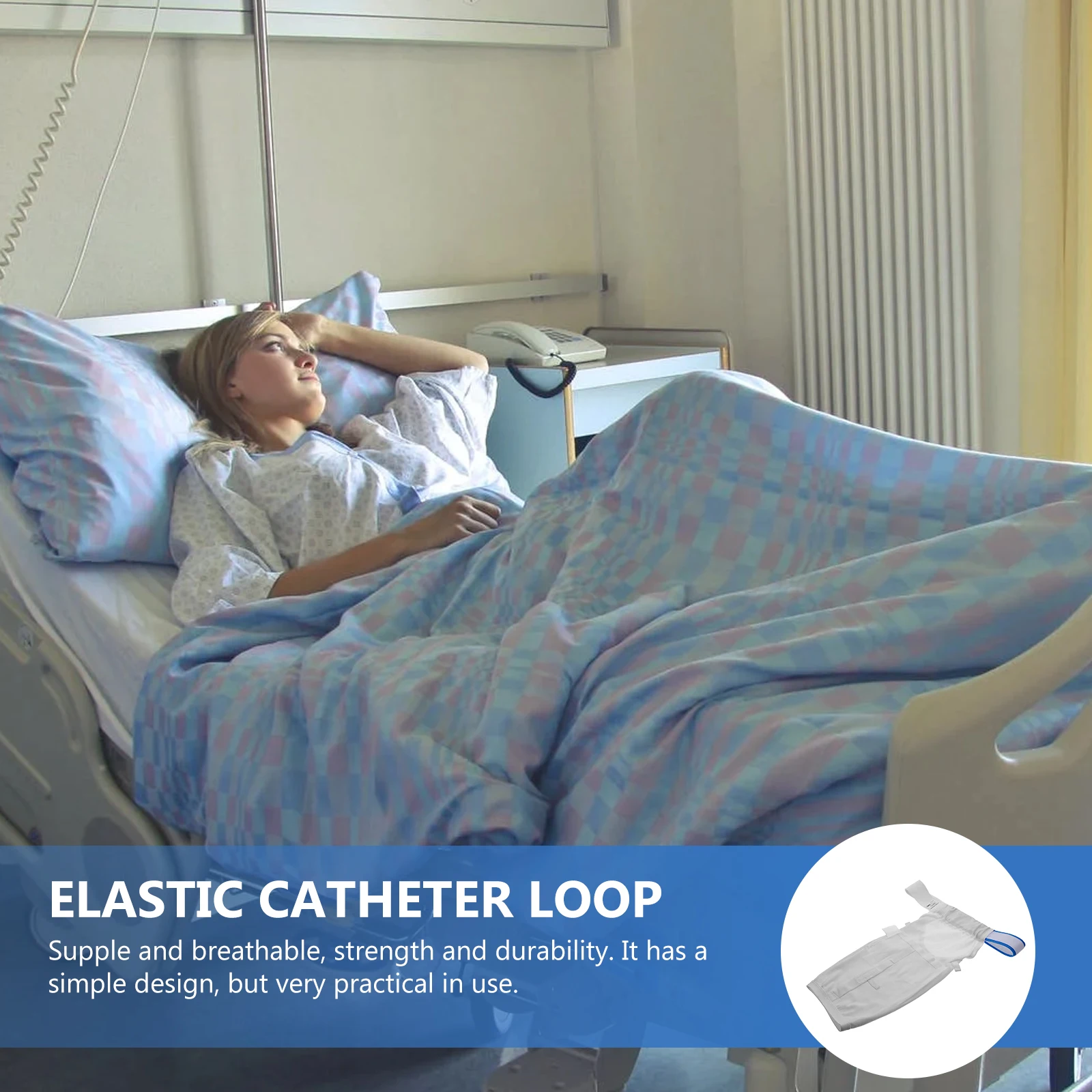 

Catheter Fixation Strap Leg Bag Holder Belt Elastic Urinary Band For Bathing Sleeping Daily Use Comfortable Durable Medical