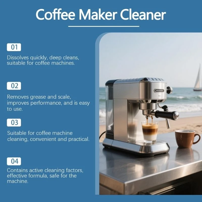Coffee Machine Cleaner Descaler Tablets 24 Count, suitable for all major brands of coffee machines Maker Descaling & B95B