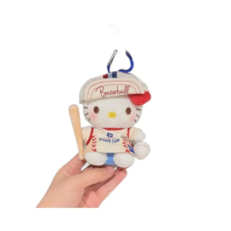 2025 Sanrio Cartoon Hello Kitty Plüschpuppe Schlüsselanhänger Anhänger Tagesrucksack Kawaii Modeaccessoires Kinder Festival Geschenk