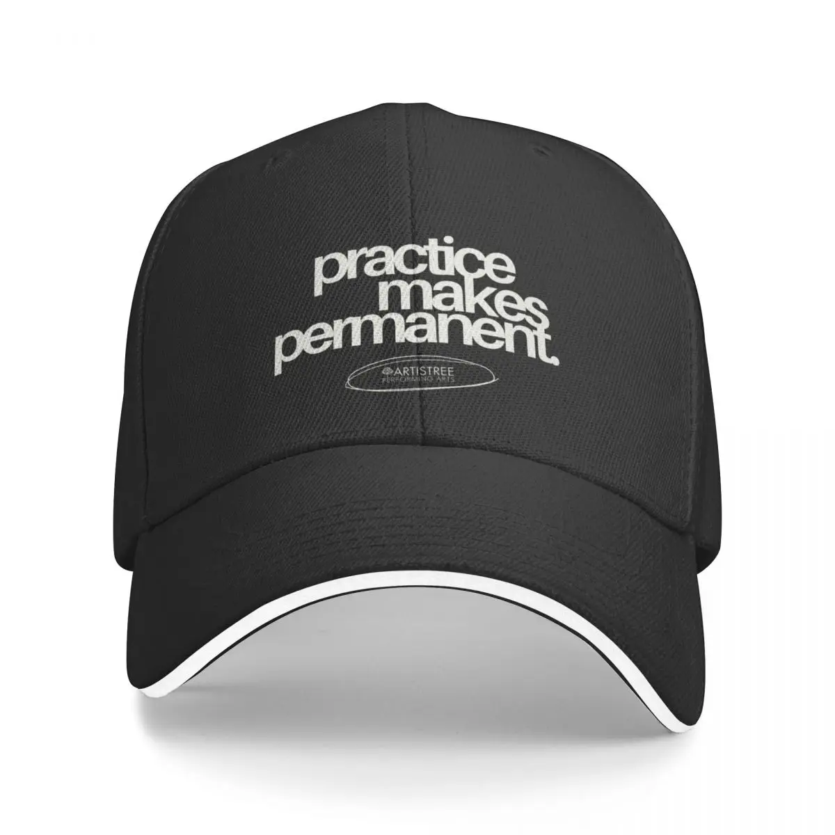 Practice Makes Permanent Baseball Cap black birthday Visor Boy Women's