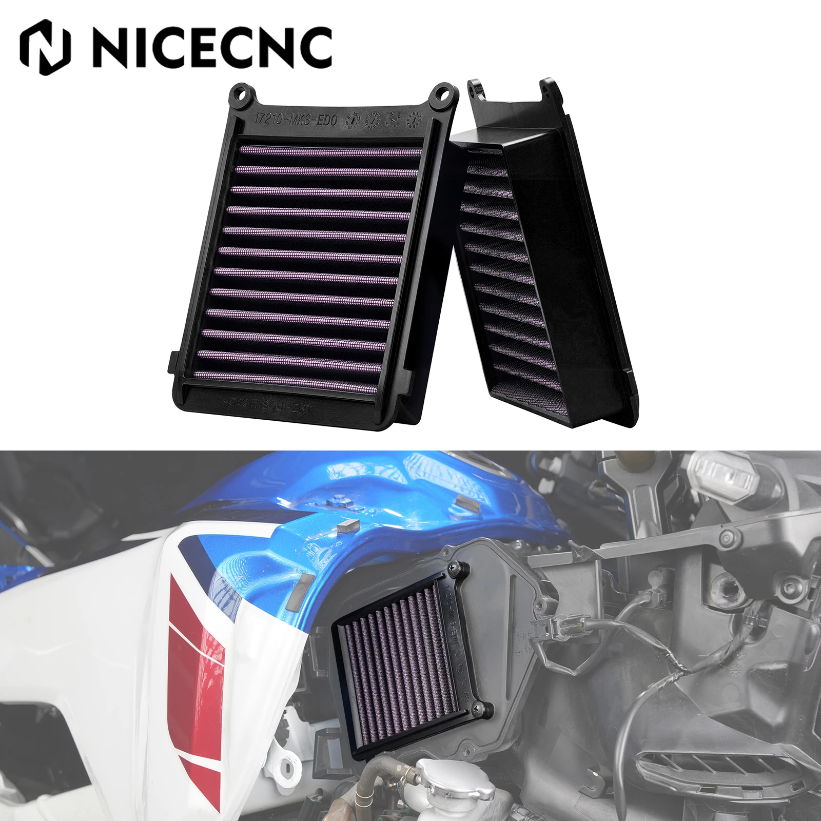 

For Honda CRF1100L Africa Twin CRF 1100L Africa Twin 2020-2025 High Flow Air Filter Africa Twin CRF1100L 2020 2021 2022 2023 24