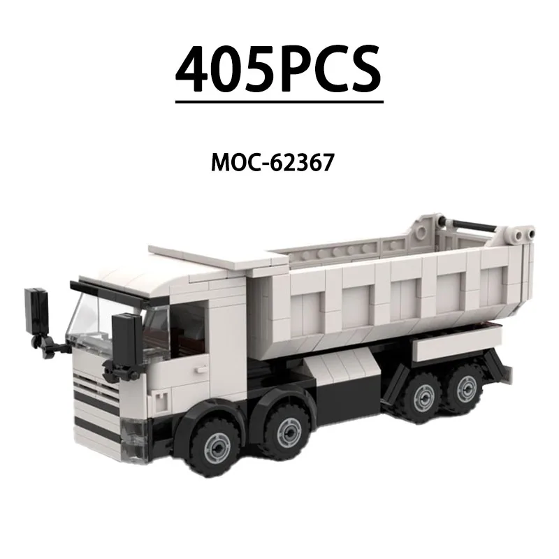 

MOC-62367 Building Block City Cargo Dump Truck Model, 405 Pieces, Children's Educational Birthday, Christmas, and New Year Gift