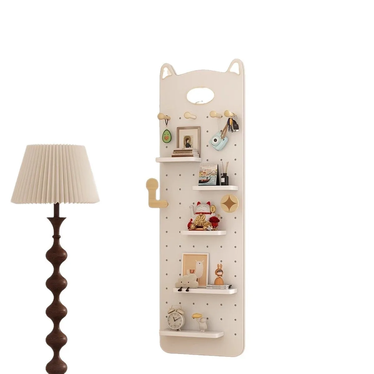 

wood hole board full-length mirror hidden push-pull full-length mirror home can be closed wall-mounted entrance fitting mirror