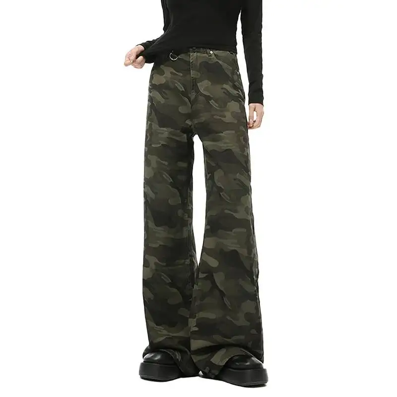 Spring Summer New Fashion Men's Jeans Camouflage Printing Male Straight Denim Pants Multi Colors Women Men Trousers 90ZW1