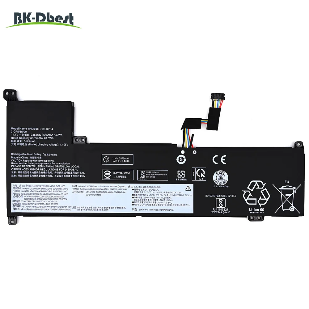 BK-Dbest L19C3PF3 L19M3PF3 L19M3PF4 L19L3PF7 Built in Battery For Lenovo IdeaPad Slim 5-14IIL0  Air14 2020/2021  AIR-14IIL 2020