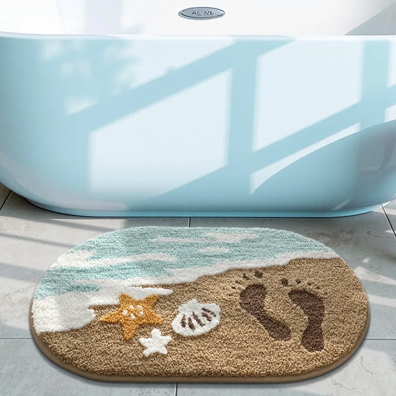 

American Station Absorbent Easy Care Comfortable Non-slip Bathroom Mat Bath Room Carpet Rugs Salle Bain Tapis De Chambre Tappeto