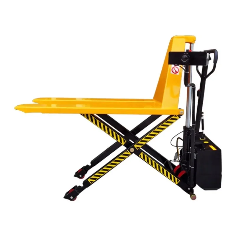 Fork type high lift truck manual hydraulic cattle high lift electric lift platform forklift