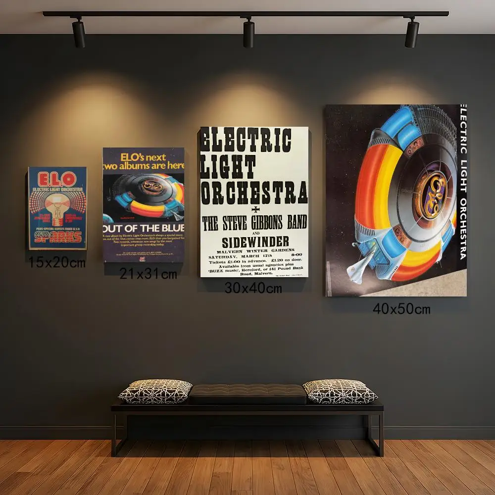 band E-Electric Light Orchestra-A Painting Calligraphy Elegant Botanical Decor for Living Room Modern Interior Design