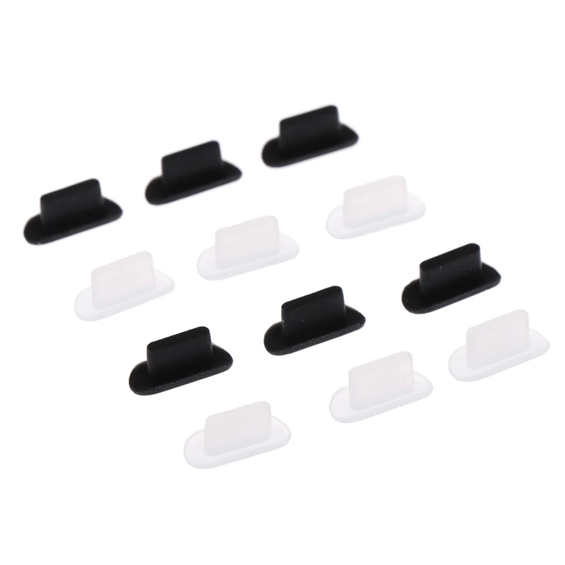 10pc Dustproof Cover Cap Jack USB Port Anti-dust Plug For Lightning Charger Port