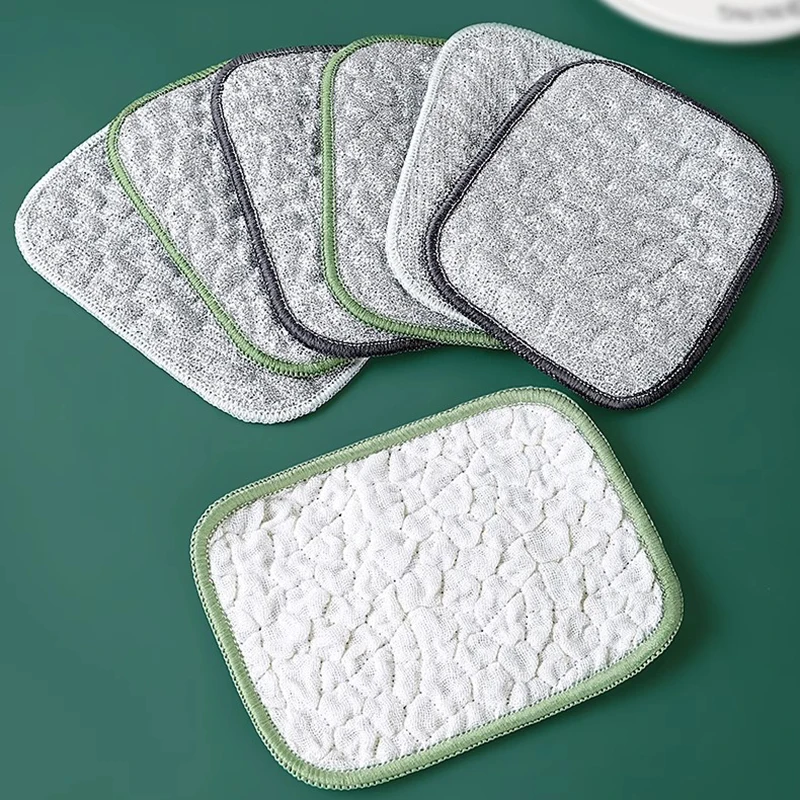 5/10Pcs Dishwashing Sponge Reusable Washable Sponges Double Side Magic Sponge To Wash Dishes for Kitchen Clean Tools