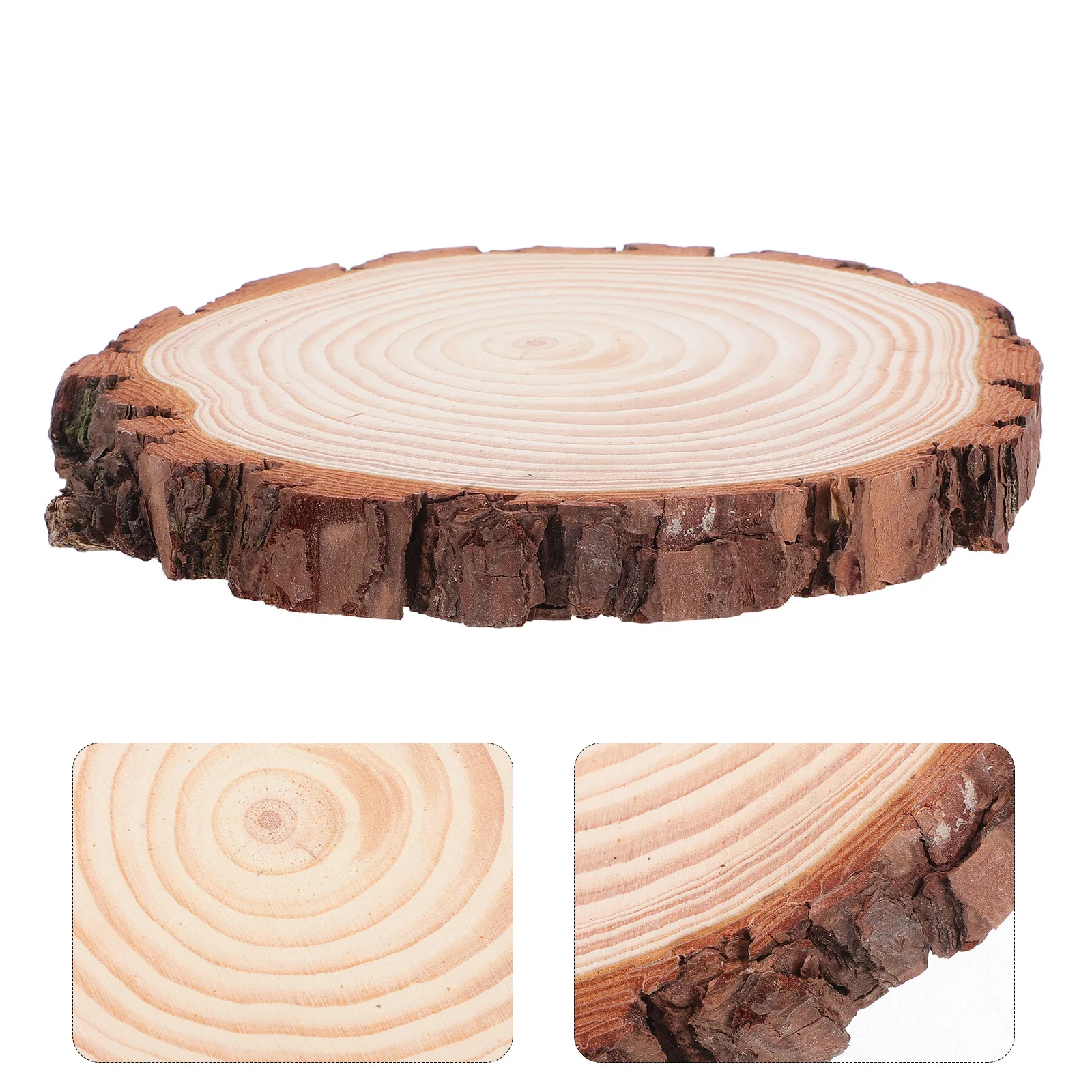 

2pcs 18-20Cm Natural Wood Slices Unfinished Round Wooden Discs For Diy Crafts Table Decor Wedding Holiday Decoration Craft Wood