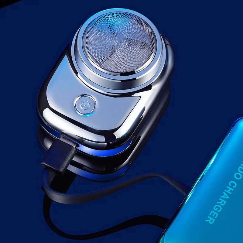 ماكينة حلاقة كهربائية صغيرة محمولة للسفر للرجال بحجم الجيب قابلة للغسل ماكينة حلاقة كهربائية قابلة للشحن للرجال لحلاقة الوجه بدون أسلاك