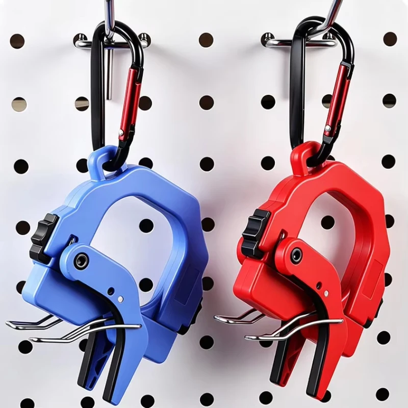 Portable Zip Tie Holder with Carabiner Thickened ABS Cable Tie Organizer Quick Access Zip Tie Dispenser for Electricians Plumber