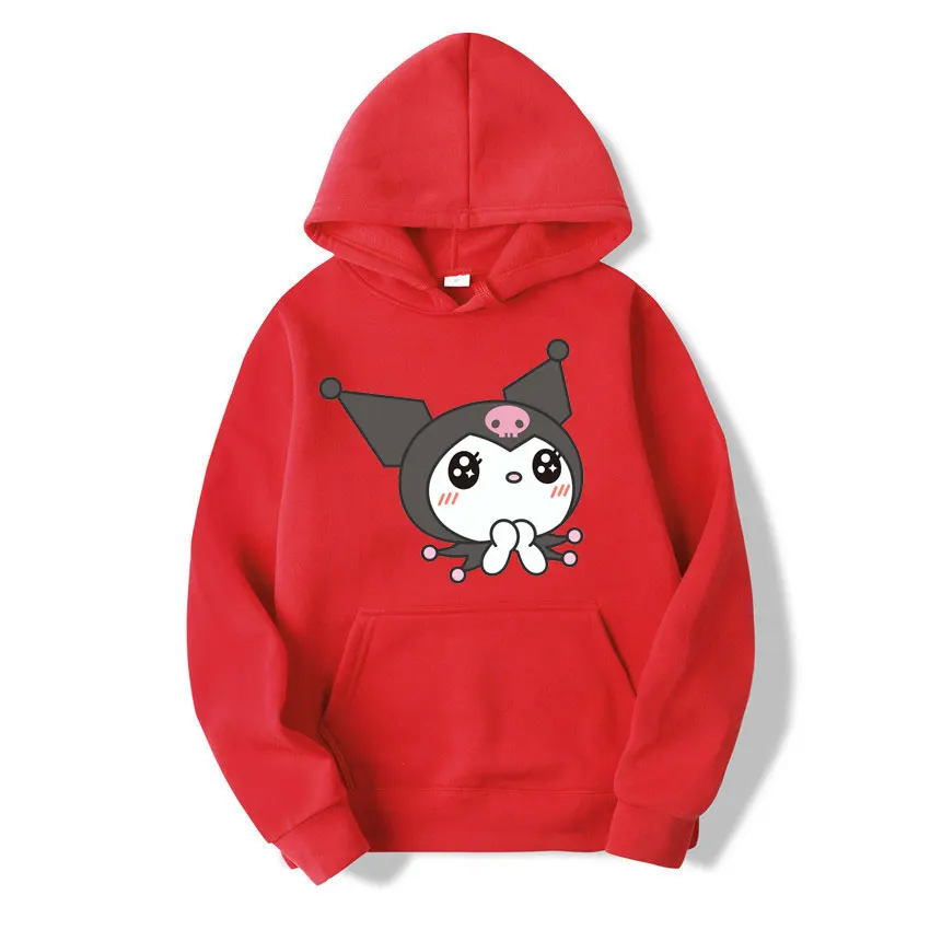 

Y2k Women's Winter Coat Girls Student Campus Daily Hoodie Hello Kitty Jacket Kuromi Cartoon Pattern Sweatshirt Women's Tops