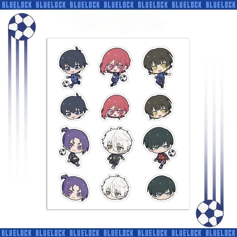 Anime Bue CK ka r en geluid pvc oorlogsbestrijding sticker Isagi Yoichi Hachi etc. HD Afdrukken Hyoma Rin Itoshi Nagi Seishiro Fans DIY techniek fts