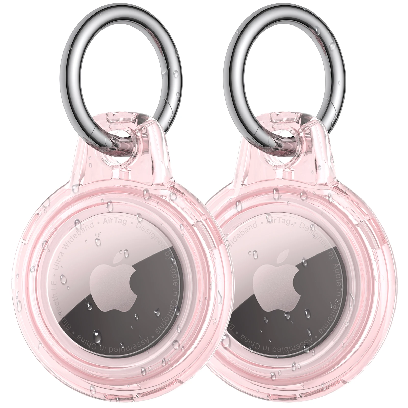 

Waterproof Cover for Apple Airtag Holder with Keychain PC Hard Protective Shell for Apple Airtag Tracker Anti-Lost Device Case