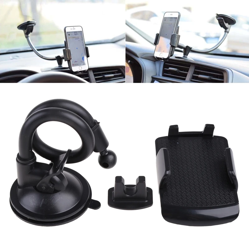 Easy Installation Windshield Phone Holder 360Degree Adjustable Cellphone Bracket N2UB