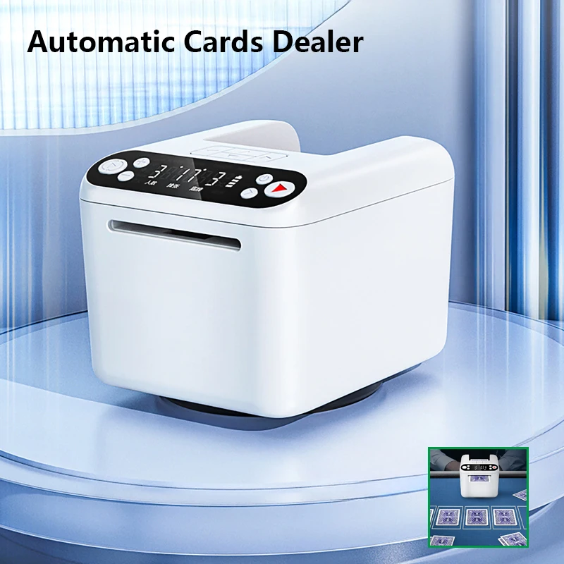 

360° Rotating Automatic Cards Dealer 12 People Dealing Playing Cards Distribution Machine Random Card Dealer For Home Outdoor