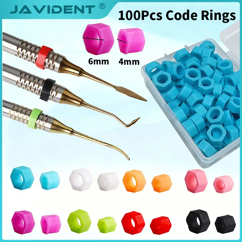 Dental Instrument Identification Rings—Colored Silicone Phone Markers with Color-Coding System—Heat-Resistant for Sterilization