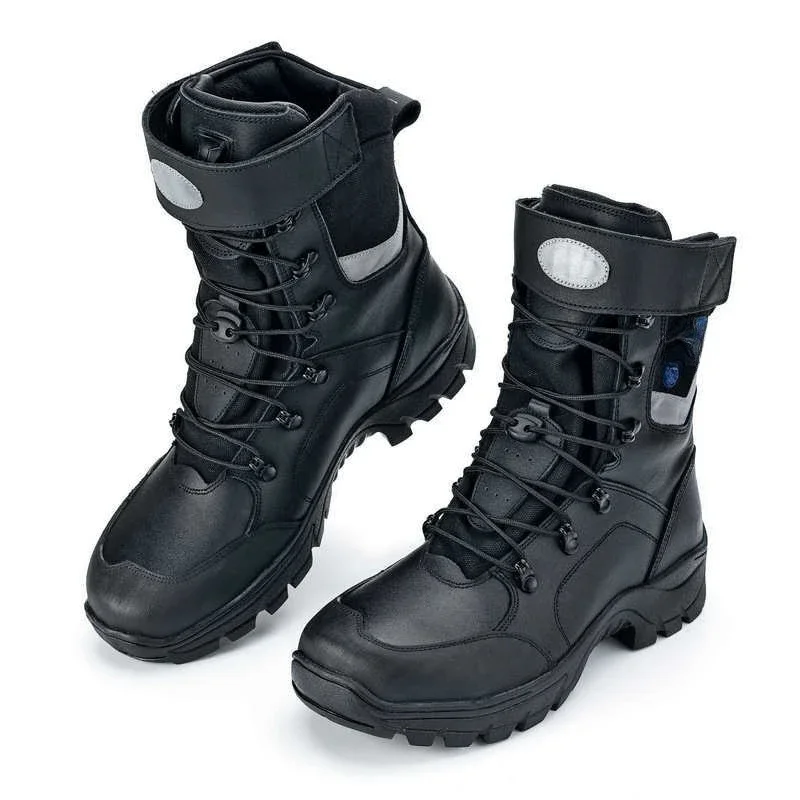 Forest protective boots Rescue boots Cowhide material Anti-smash and anti-puncture rescue fire boots Non-slip