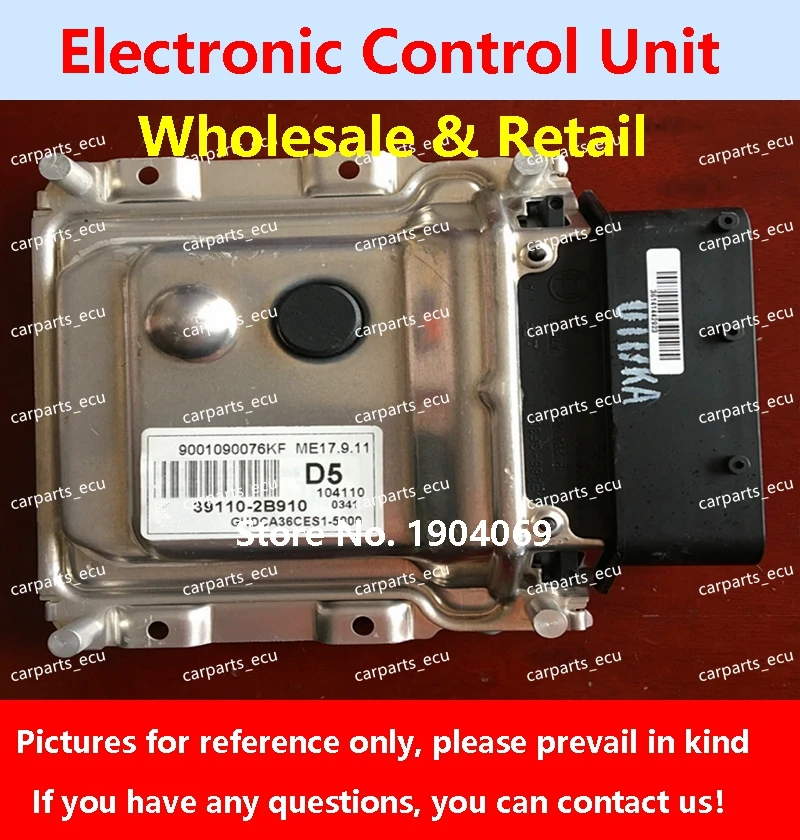 

39110-2B910 D5 For Hyundai Elantra Rena Car Engine Computer Board 39124-2B570 S71B ECU 39117-2B640 E76A ME17.9.11