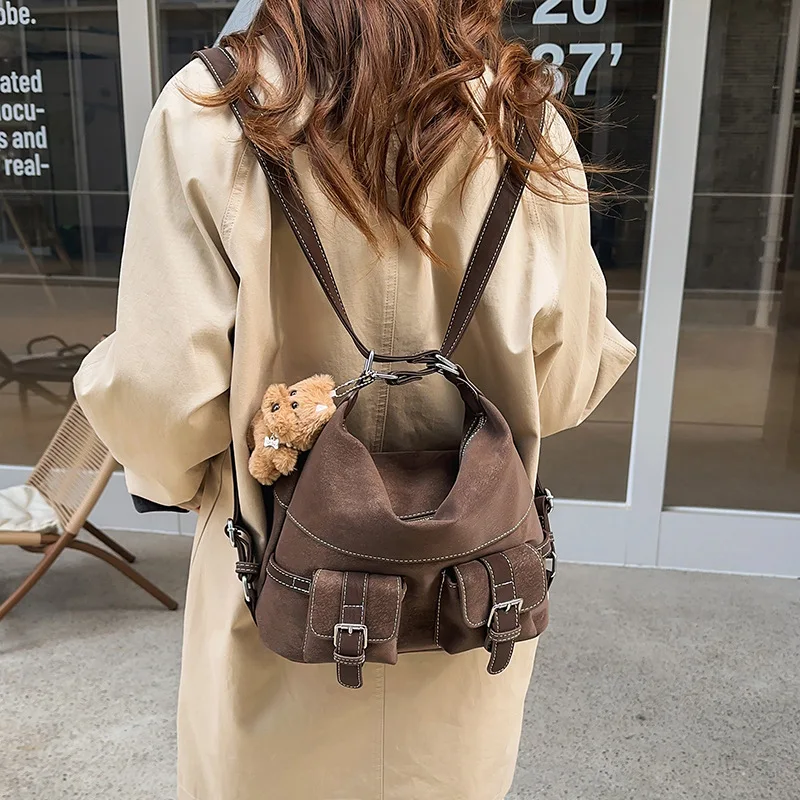 

PU leather casual commuting large capacity handbag for women, multi-purpose single shoulder bag or double shoulder bag