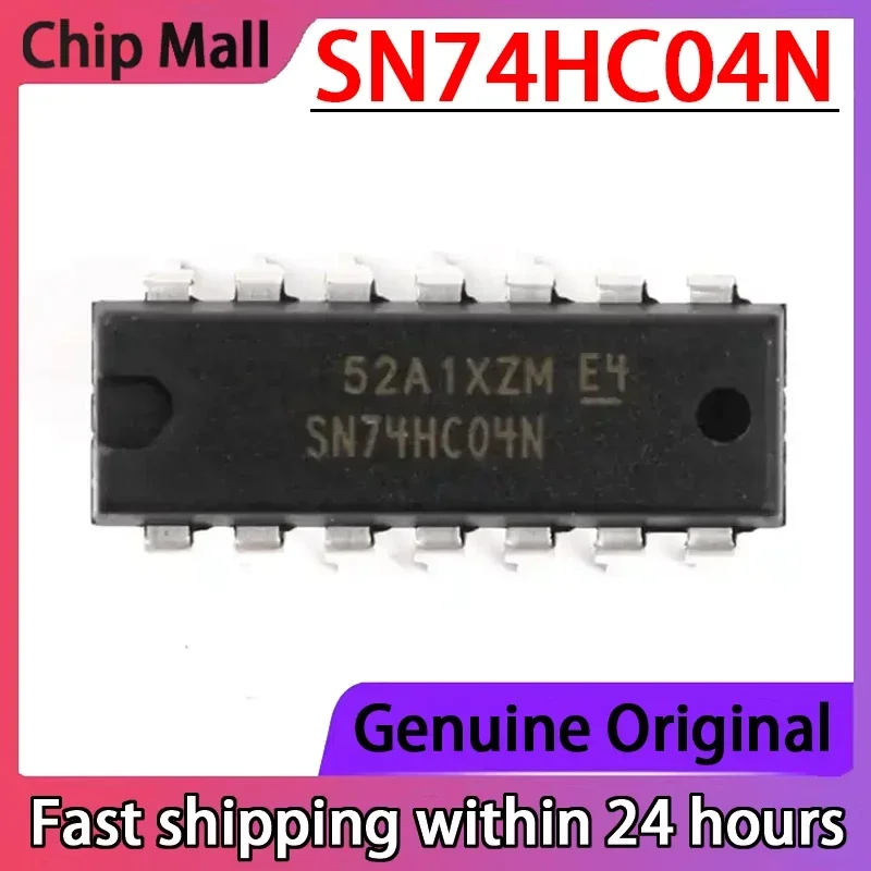 10 قطعة الأصلي SN74HC04N 74HC04N DIP-14 رقاقة الدائرة المنطقية-ستة بوابات غير جديد