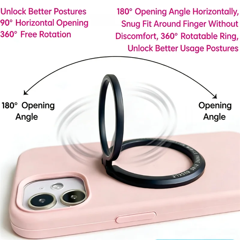 

Ультратонкое магнитное кольцо-держатель Magsafe из сплава, раскладная подставка для телефона, кольцевой держатель, складной кронштейн, настольная подставка для телефона