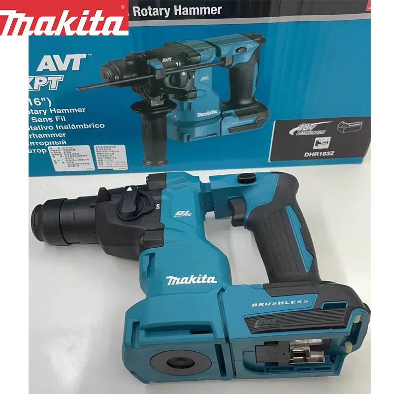 Makita DHR183 Electric Hammer AVT 18V Lithium Battery Impact Drill Compact Dust Hammer Drill Bare Machine