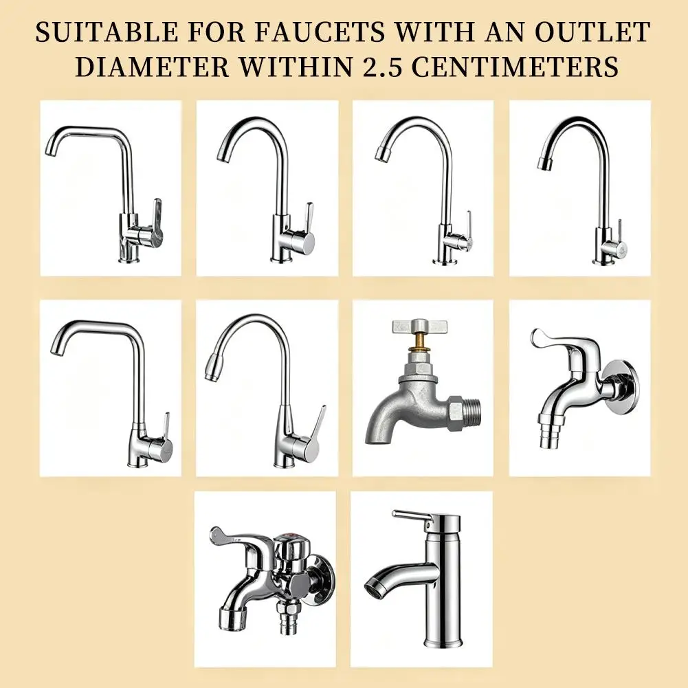 Faucet Filter Pads High Density PP Cotton Multi Layer Filtration Universal Fit Kitchen Bathroom Hot Cold Water Reusable Straps view 6