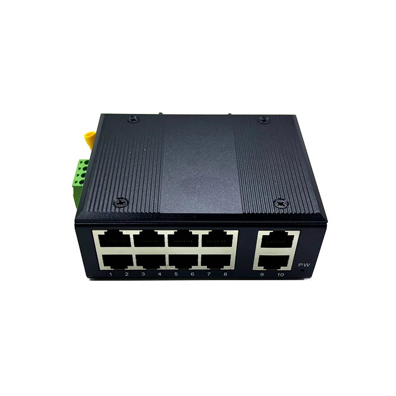 標準プロトコル産業用スイッチ,poe out,48v,100 mbps,8ポート,poe,2ポート,100 mアップリンク,802.3af/at