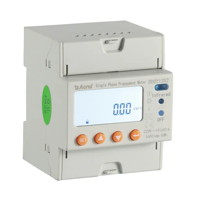 

ADL100-EY Prepaid Billing Electricity Meter Single Phase Din Rail Energy Meter 220volt kwh Meters with Intro-control Postpaid