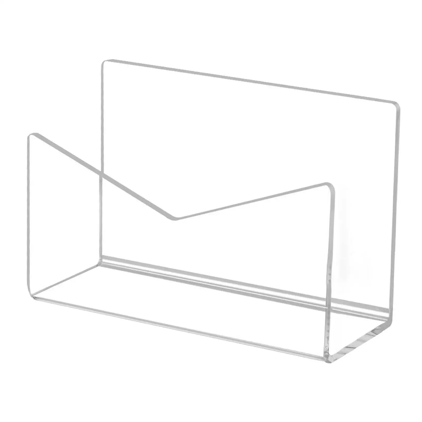 Mail Organizer Desktop Letter Holder Clear Filing Folder File Storage Rack Letter Rack File Holder for Office Classroom