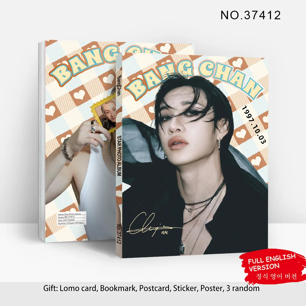 

80p New Album STRAYKIDS New Specialty DOIT Fangcan Album BANGCHAN Poster Supporting Celebrity Photo Collection SKZOO Peripherals