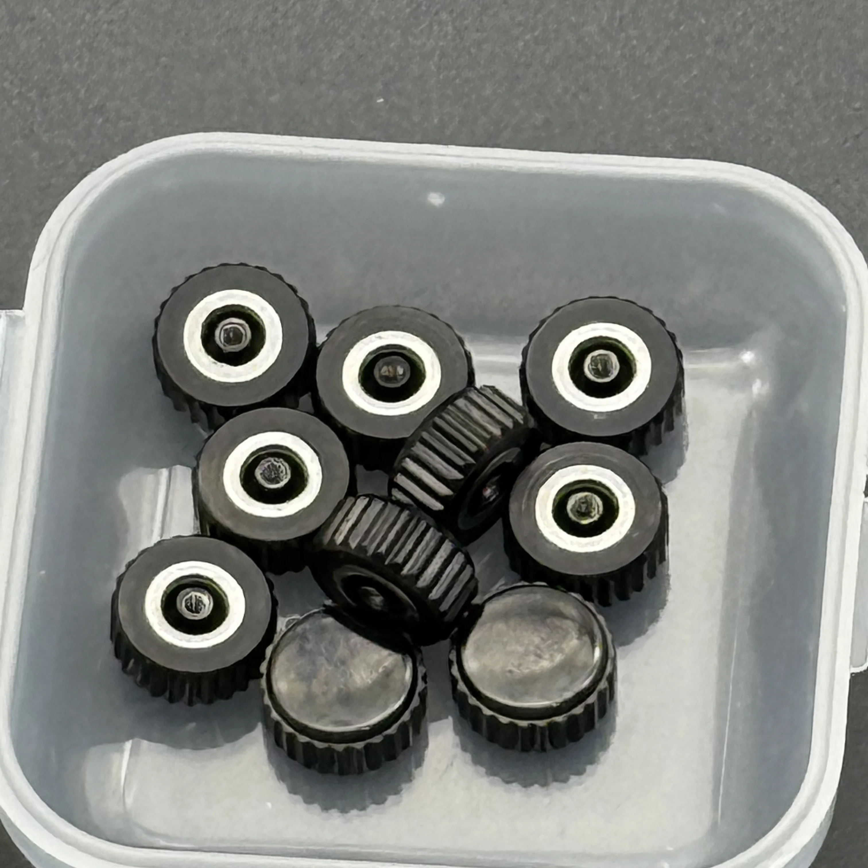 5 قطعة/الوحدة أنبوب مسطح أسود اللون الصلب ساعة تاج 3.0 مللي متر 3.5 مللي متر 4.5 مللي متر 5 مللي متر 5.5 مللي متر 6 مللي متر 6.5 مللي متر 7 مللي متر 8 مللي متر رئيس القطر