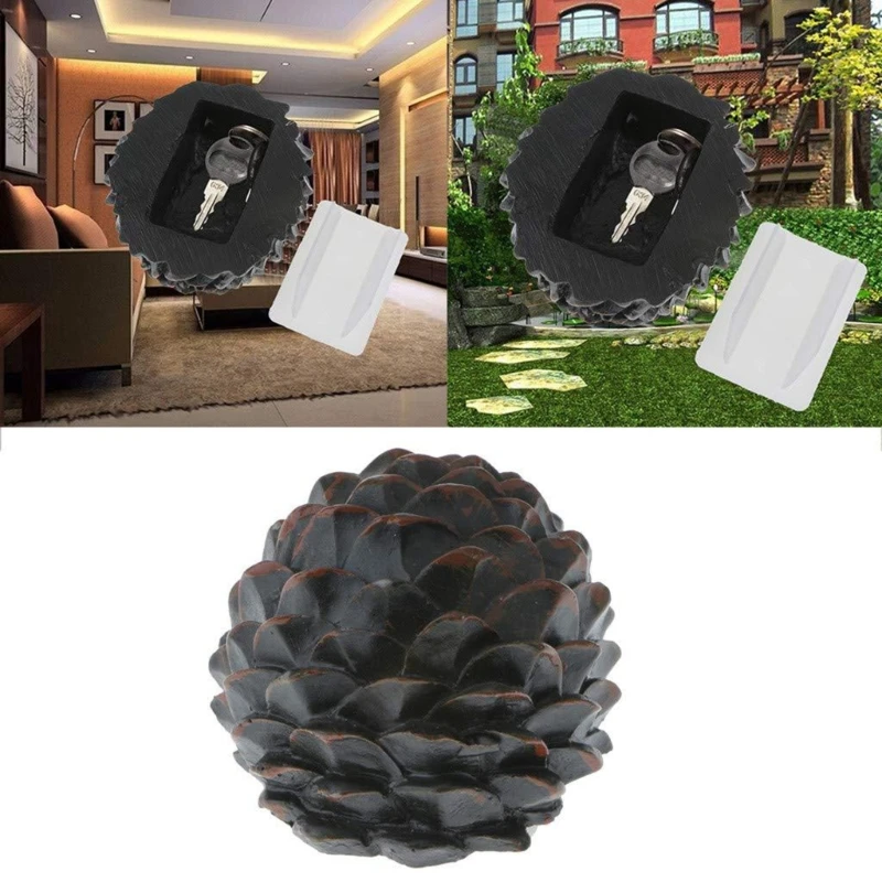 Pinecone Storage Container Hiddens Secret Compartment Box Safe to Hide Money Pills Jewelry Pinecone Hider Security NEW arrival