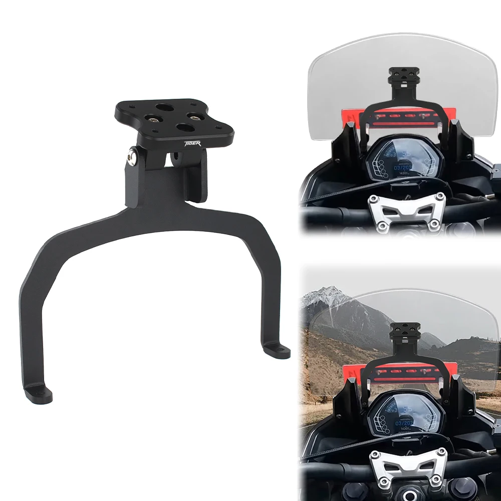 

Fit For Triumph Tiger 660 Tiger660 2022 2023 2024 Motorcycle GPS Mount Navigation Plate Bracket Windshield Stand Phone Holder