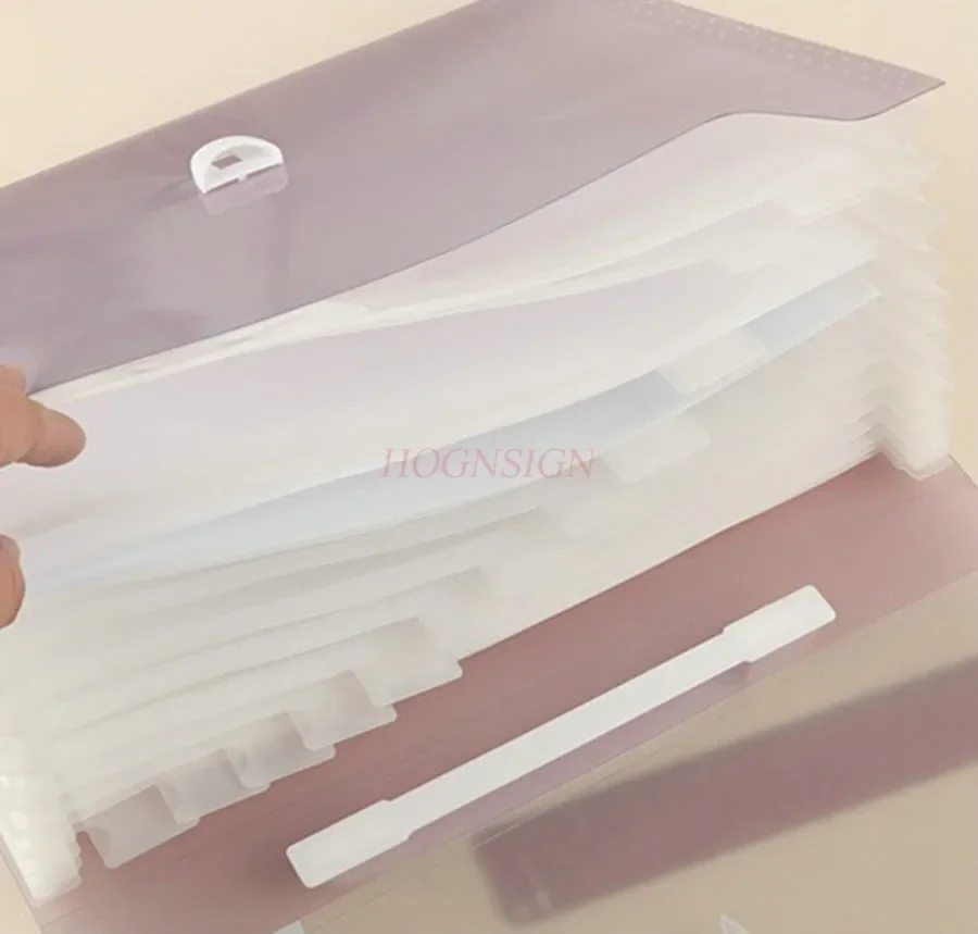 A4 multi-layer folder, student hand-held organizer, large capacity file bag, office storage bag