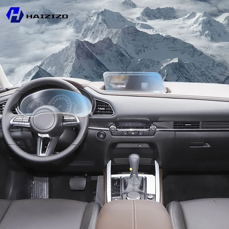 Für Mazda CX-30 2020-2025 Auto-Innenraum Matt Displayschutzfolie Konsole GPS-Navigation LCD-Bildschirm TPU-Folie Kratzfest PPF