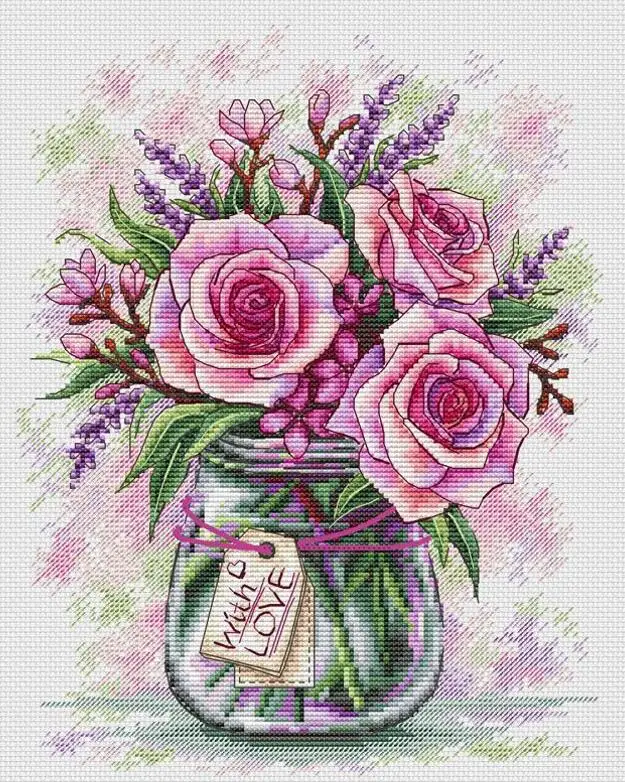 

M200510 Home Fun Cross Stitch Kit Package Greeting Needlework Counted Kits New Style Joy Sunday Kits Embroidery Cross-stitch Set